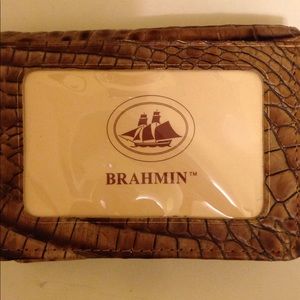 Brahmin credit card wallet toasted almond-new